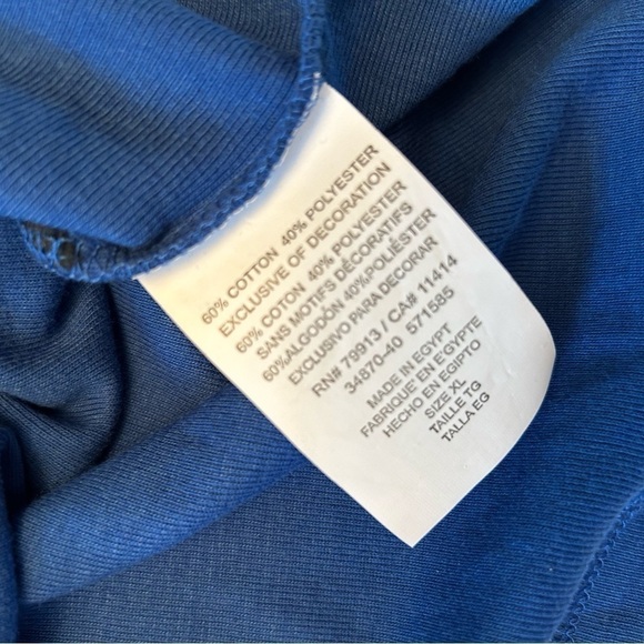 Oh Baby by Motherhood blue maternity top NWT in size XL. E17 - Picture 6 of 7